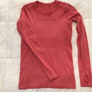 Lululemon red Swiftly tech long sleeve (6)